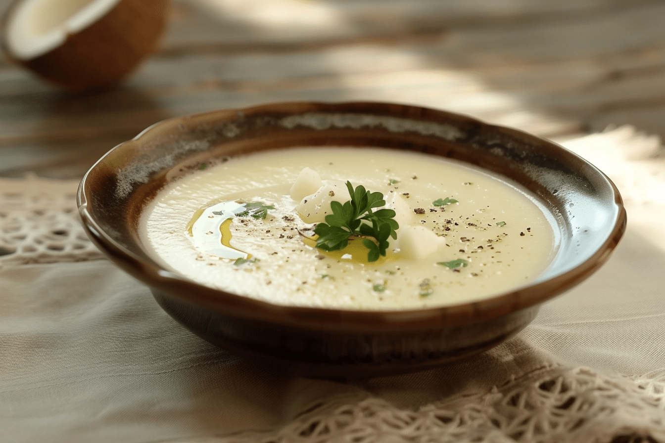 Recette De Soupe Au Chou Et Au Lait De Coco Cuisine Gourmet