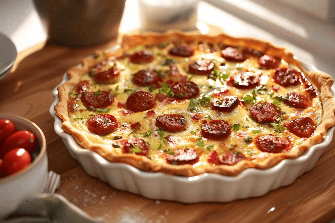 quiche chorizo