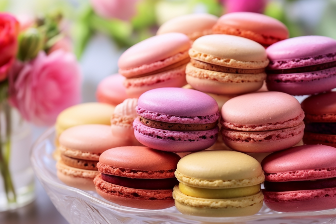 macarons colorés