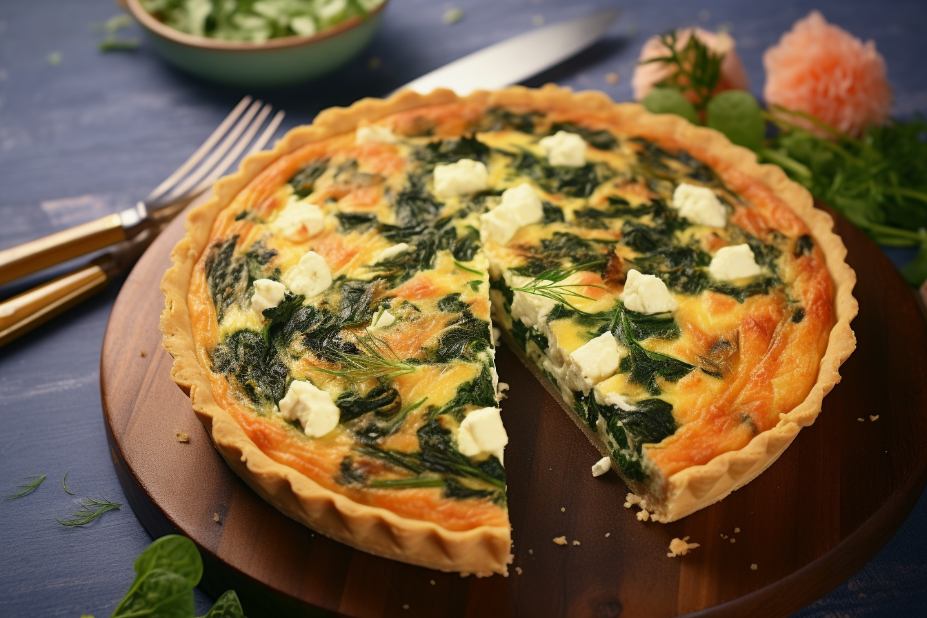 quiche saumon épinards