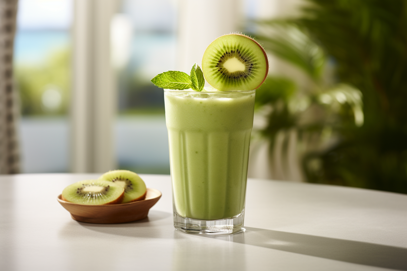 smoothie kiwi vert