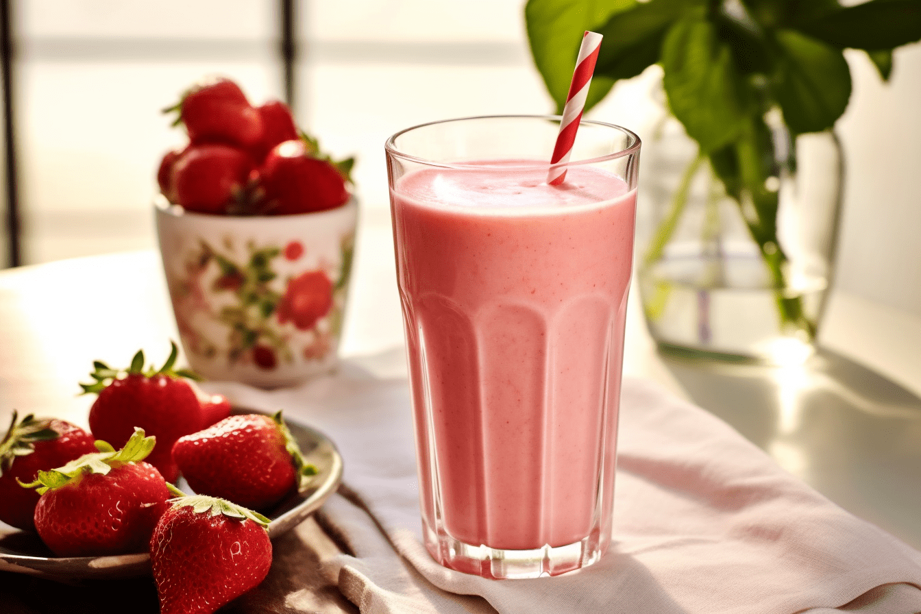 smoothie à la fraise