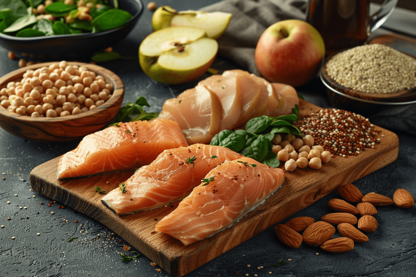 plateau d'aliments contre le diabète