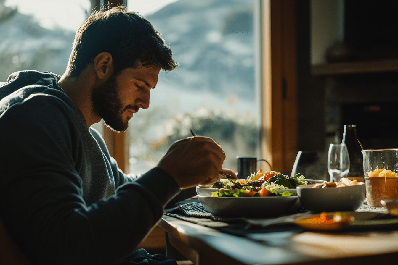repas d'homme sportif