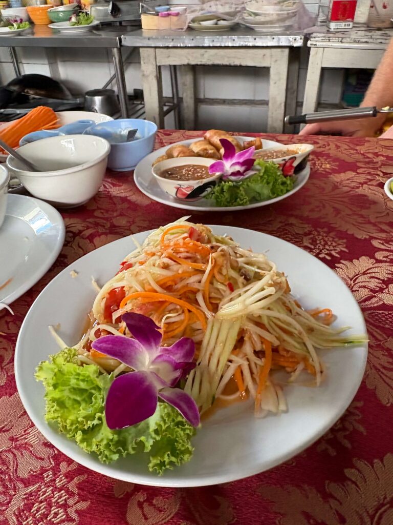 salade de papaye verte épicée