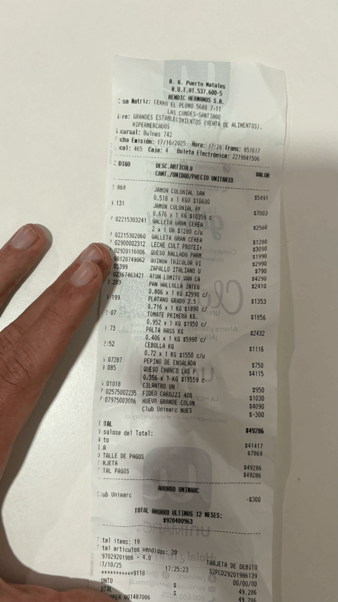 unimarc liste courses