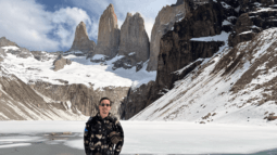 moi à torres del paine au chili